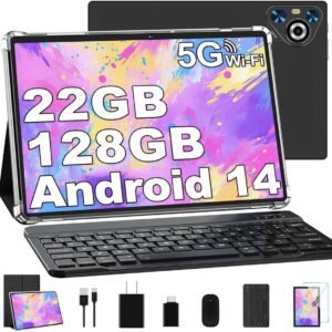 10.1" Android Tablet Set – 8-Core, 8GB RAM, 64GB Storage, Includes Bluetooth Keyboard & Mouse, Portable Smart Device